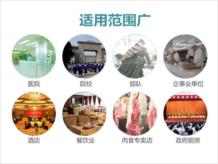 絞切肉機適用與酒店、餐飲飯店、學校、企事業單位食堂